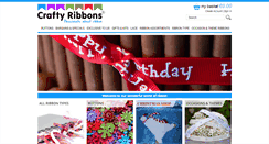 Desktop Screenshot of craftyribbons.com
