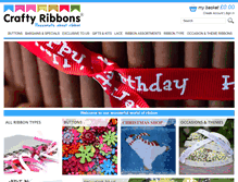 Tablet Screenshot of craftyribbons.com